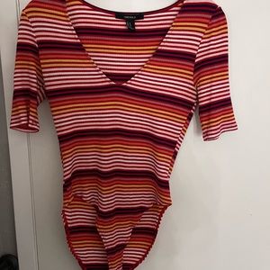 striped bodysuit